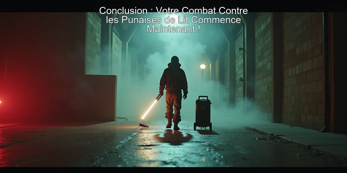Conclusion : Votre Combat Contre les Punaises de Lit Commence Maintenant !