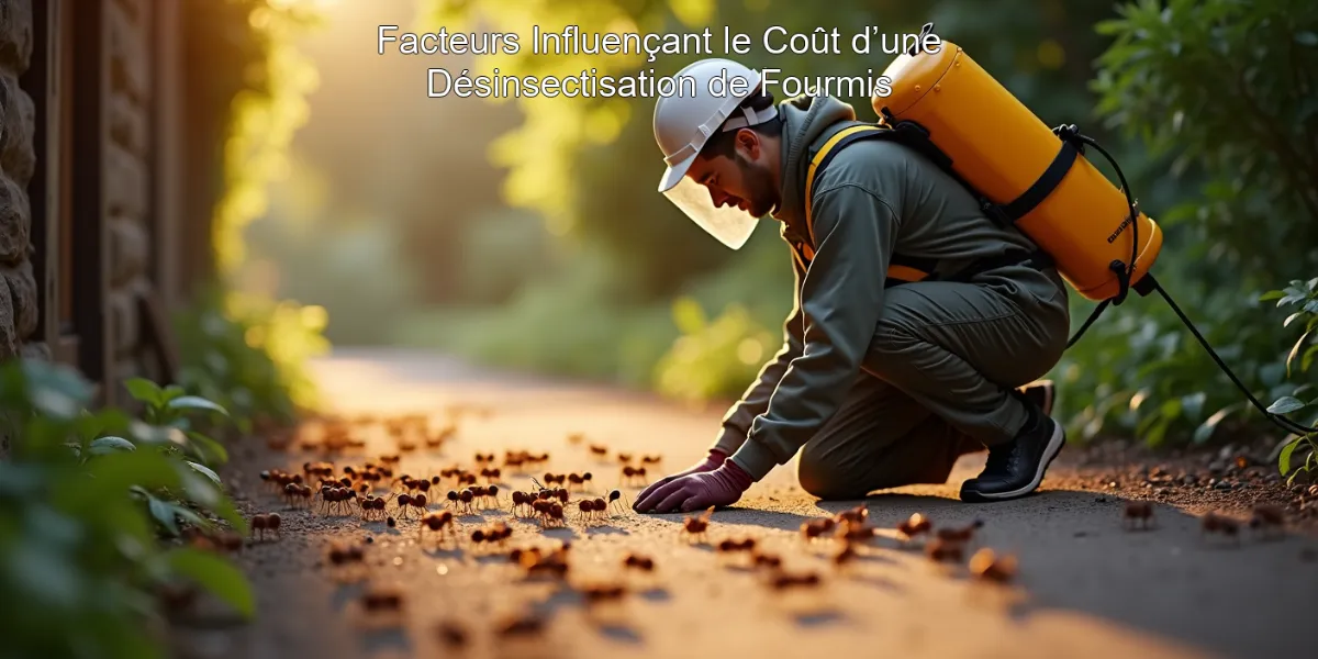 Facteurs Influençant le Coût d’une Désinsectisation de Fourmis