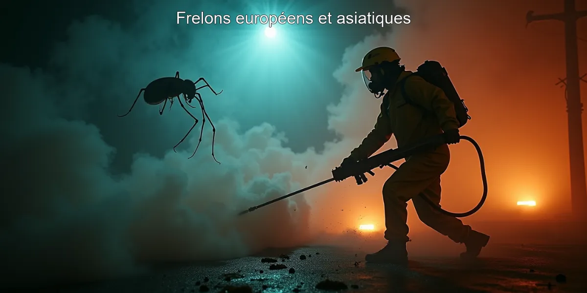 Frelons européens et asiatiques