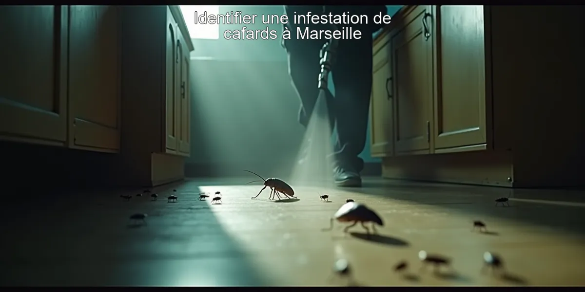 Identifier une infestation de cafards à Marseille