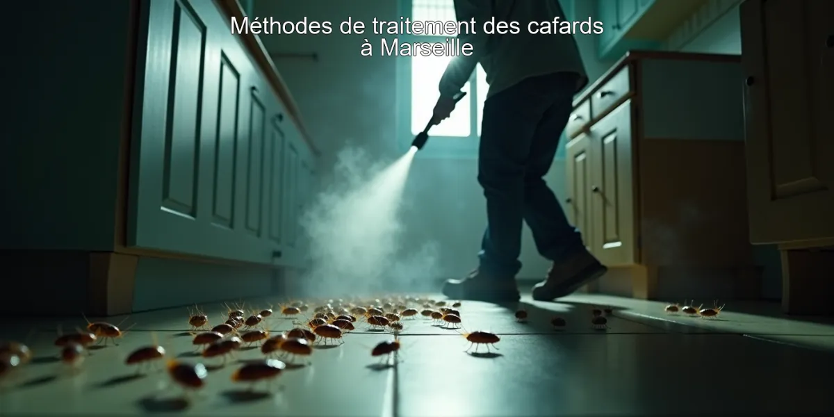 Méthodes de traitement des cafards à Marseille
