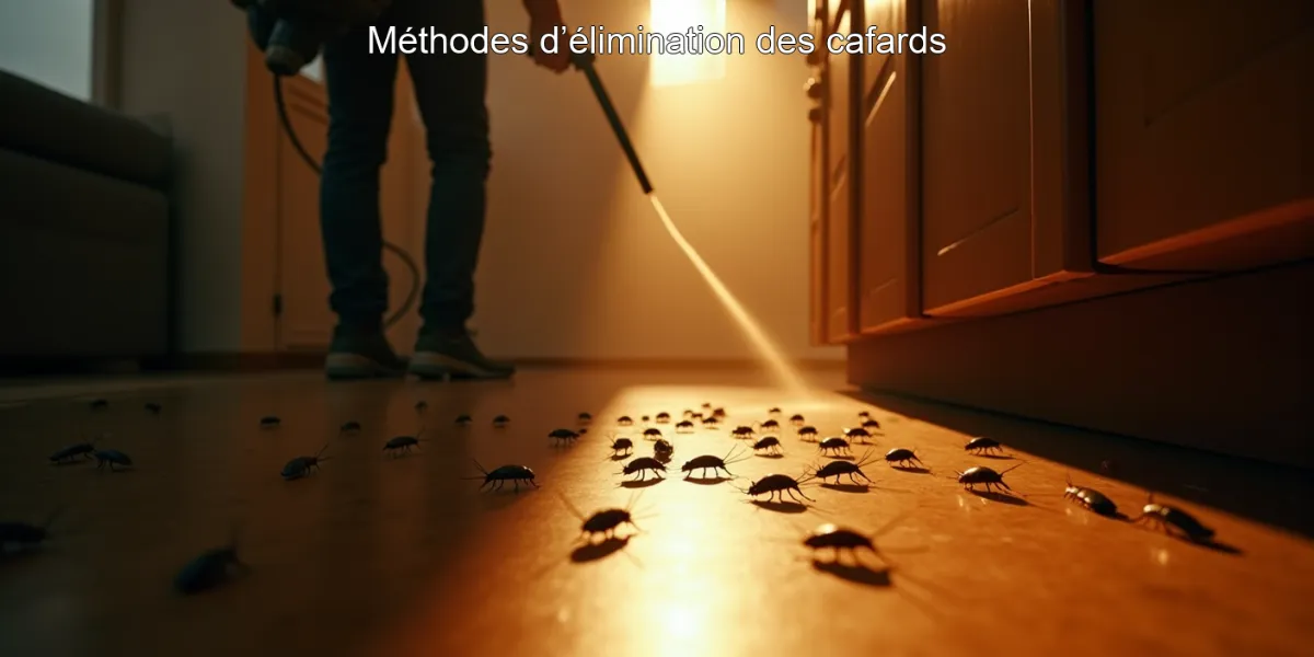 Méthodes d’élimination des cafards