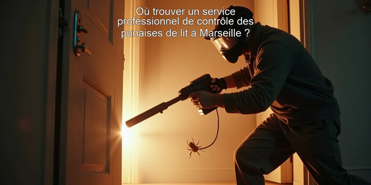 Où trouver un service professionnel de contrôle des punaises de lit à Marseille ?