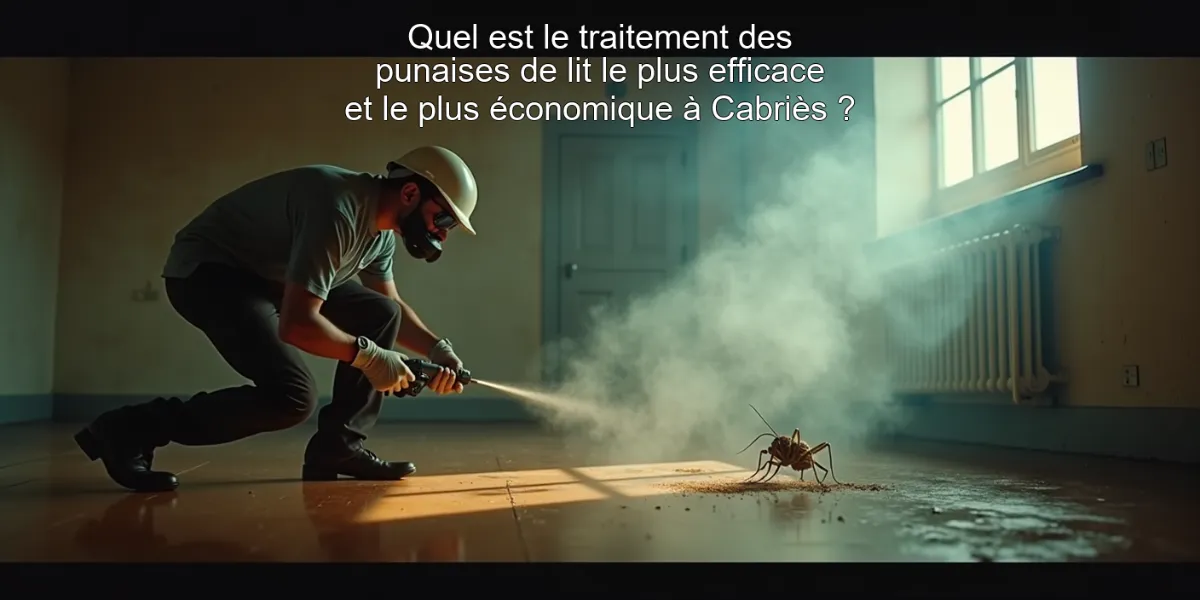 Quel est le traitement des punaises de lit le plus efficace et le plus économique à Cabriès ?