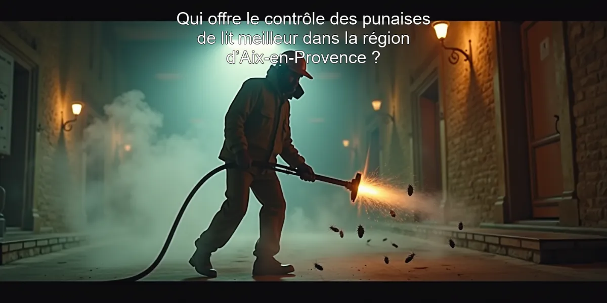 Qui offre le contrôle des punaises de lit meilleur dans la région d’Aix-en-Provence ?