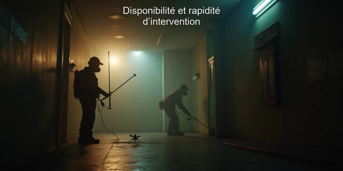 Disponibilité et rapidité d’intervention