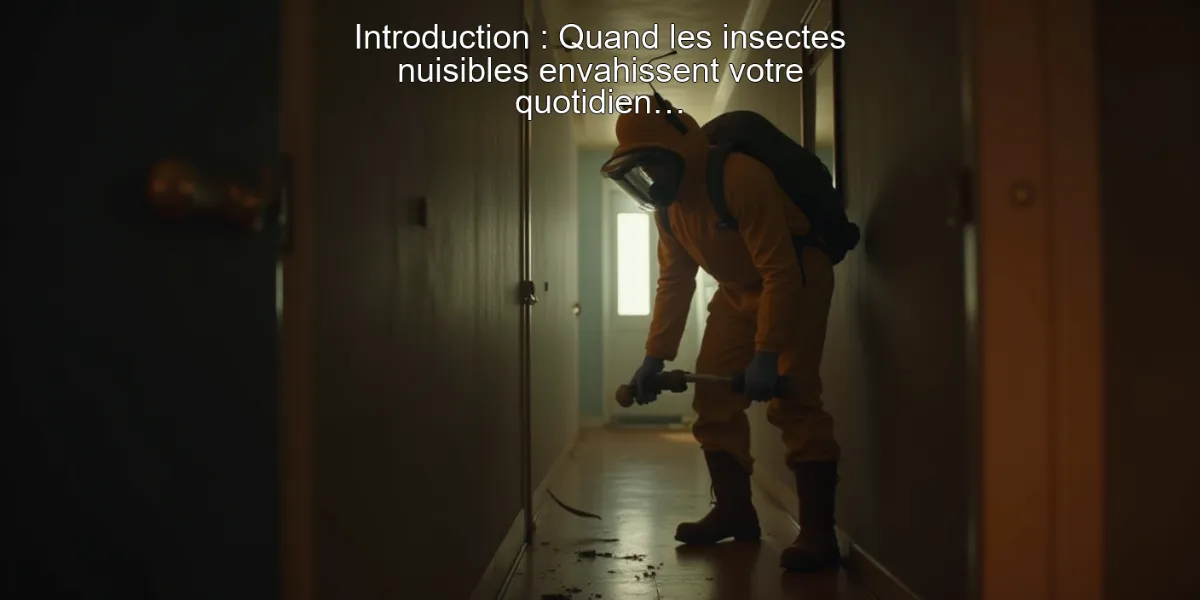 Introduction : Quand les insectes nuisibles envahissent votre quotidien…