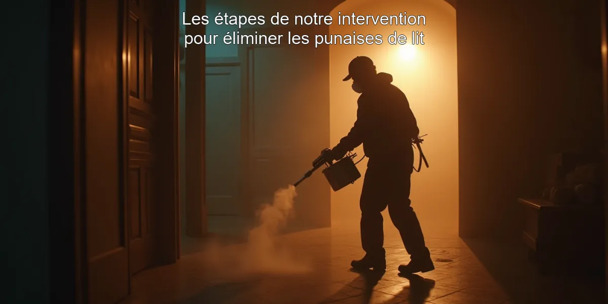 Les étapes de notre intervention pour éliminer les punaises de lit