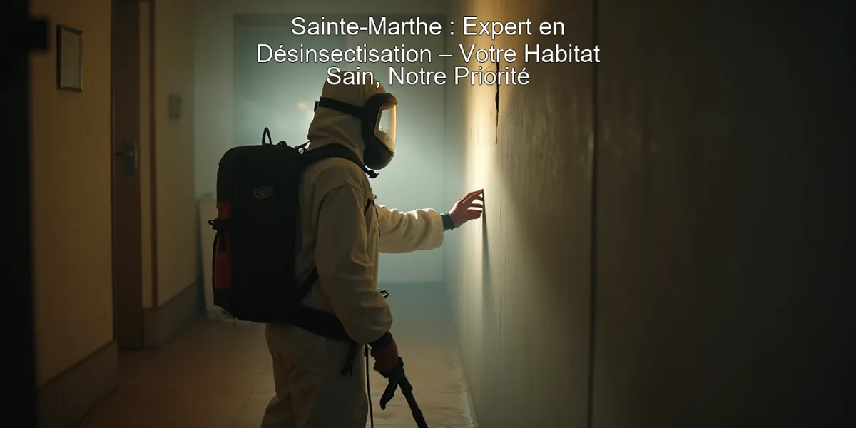 Sainte-Marthe : Expert en Désinsectisation – Votre Habitat Sain, Notre Priorité